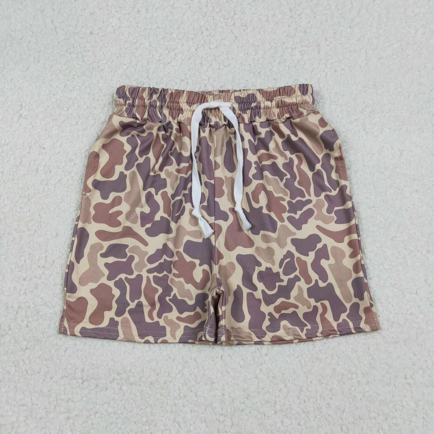 RTS NO MOQ(In Stock) Boy's Camouflage Light Brown Shorts