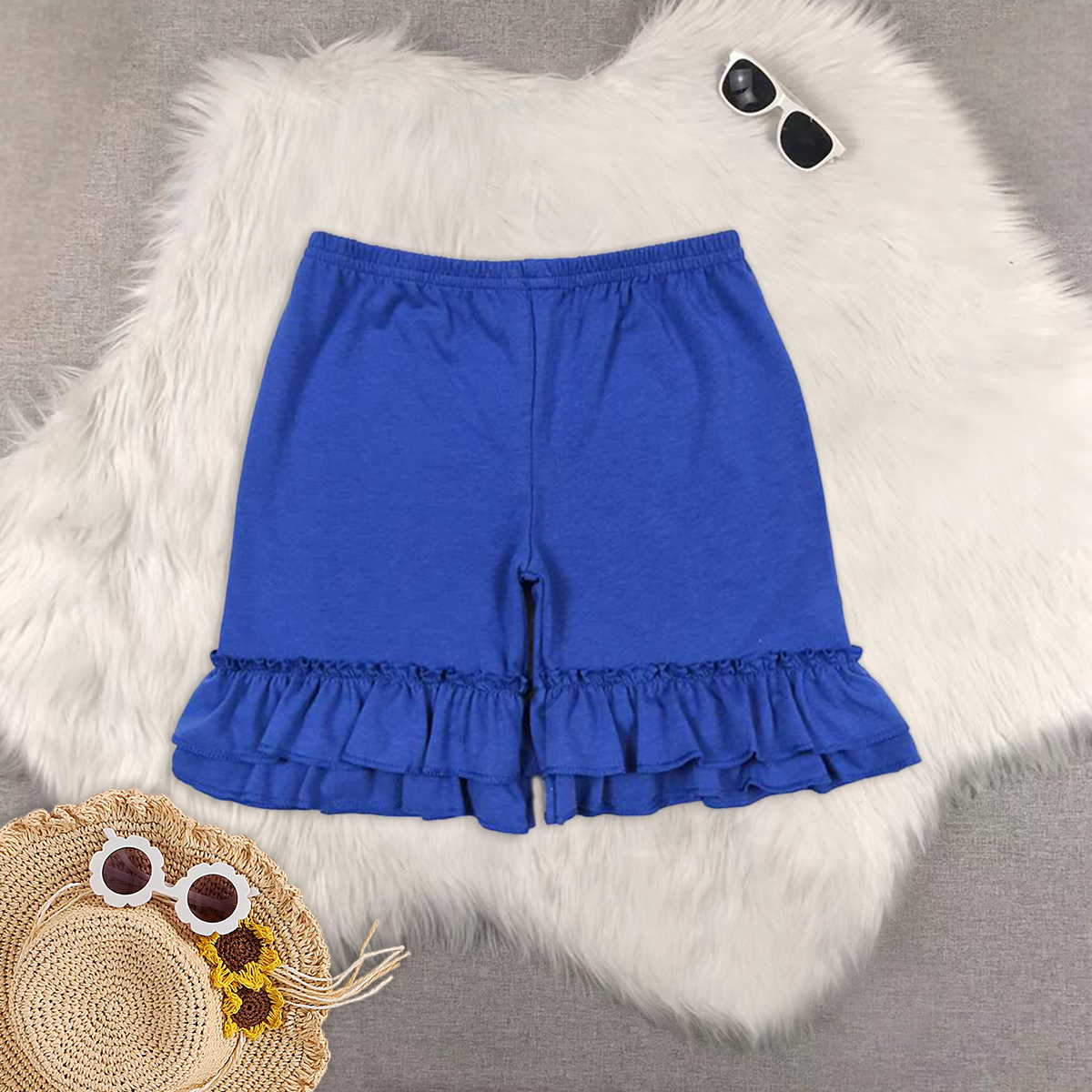 RTS NO MOQ baby girl clothes summer lace shorts