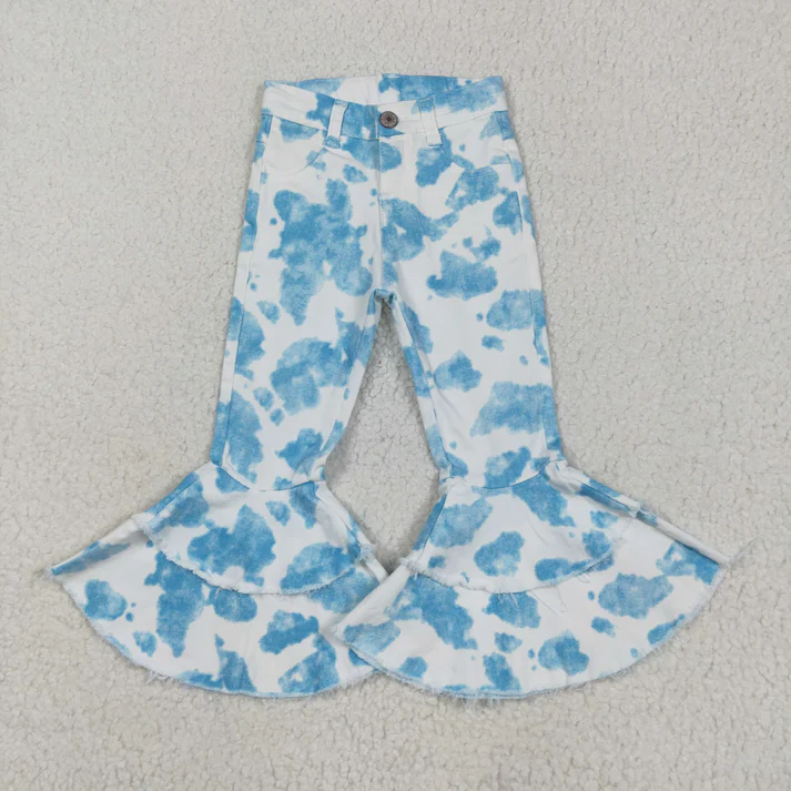 RTS NO MOQ Sibling Baby Girls Clothes Jeans: Flared & Ripped