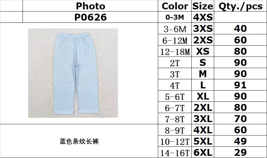 rts no moq P0626 Blue striped trousers