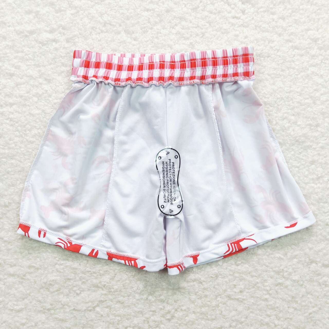 S0202 Red crayfish swimming trunks