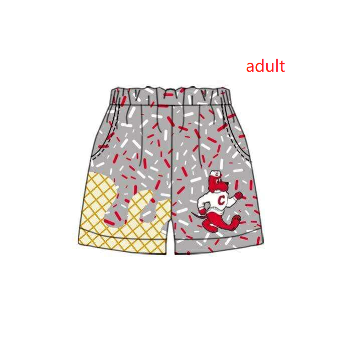 PRE ORDER Deadline August 1 custom no moq Children's boutique clothing soprts team adult shorts
