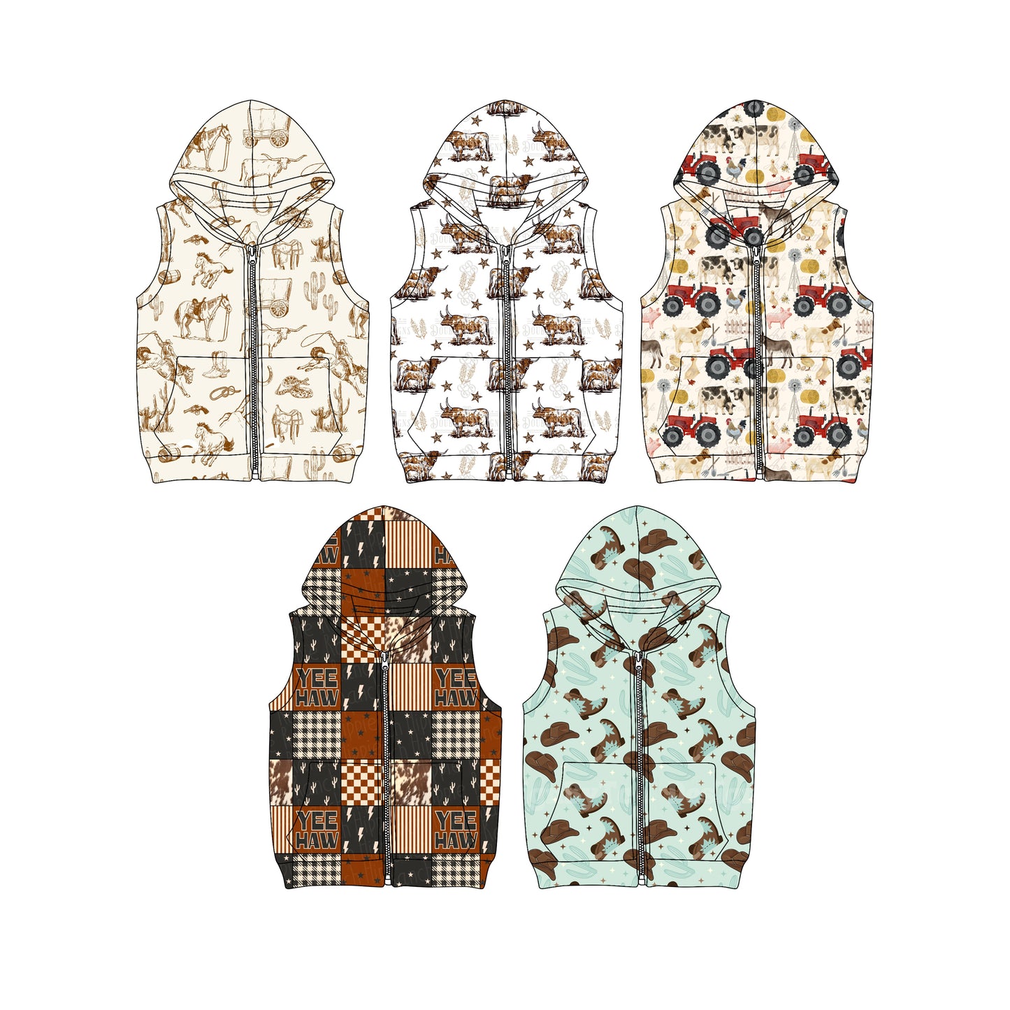 25.12.1 custom each style moq 5 eta 6-8week Sibling Sisters camouflage baby boy hooded vest top 5 match family design