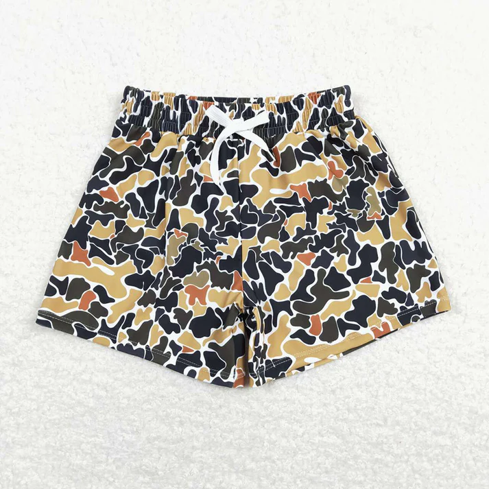 RTS Baby Boys Camo Print Summer Trunks Swimsuits Swimwears boys swim