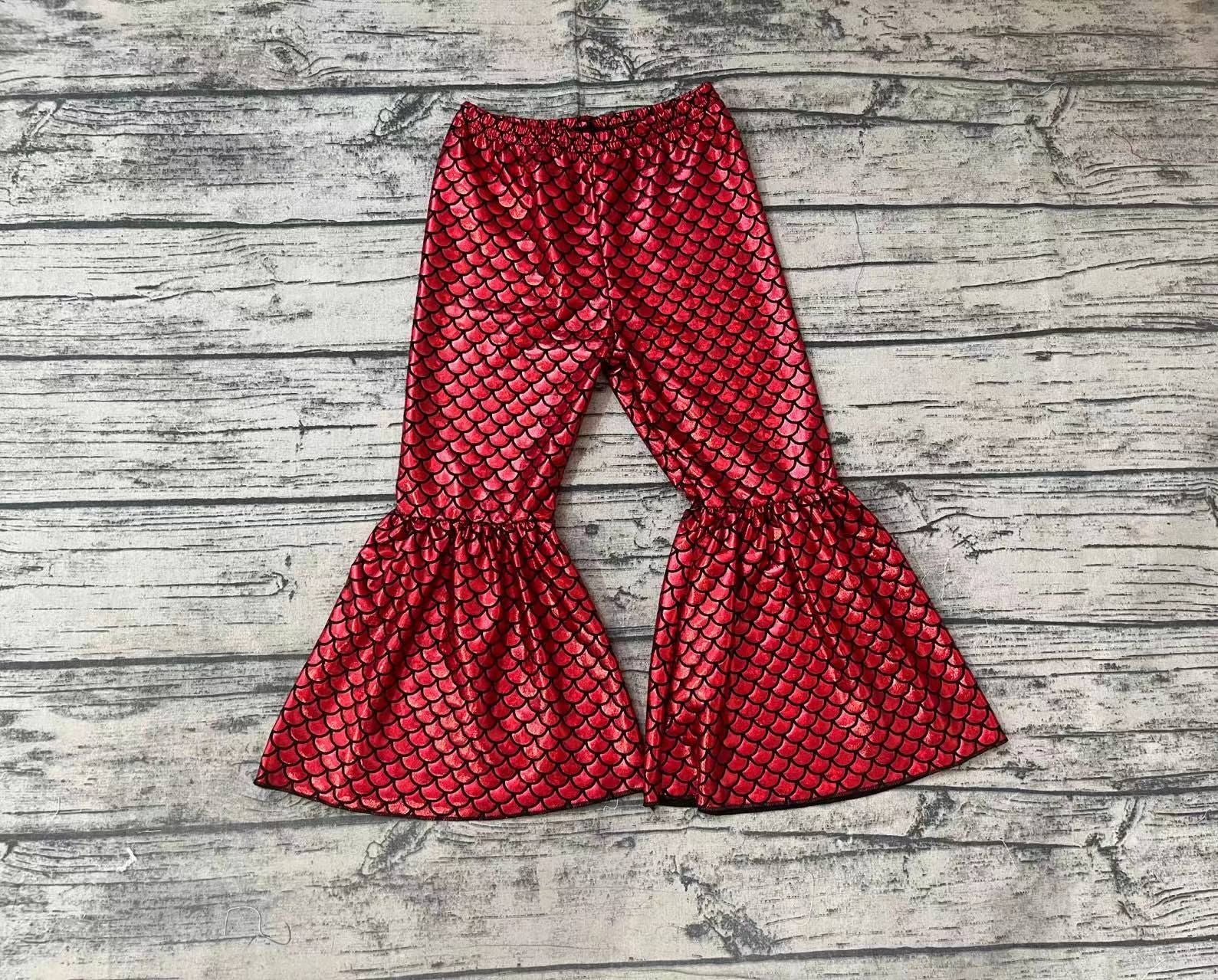Fishscale Red Trousers sunshine kids clothes