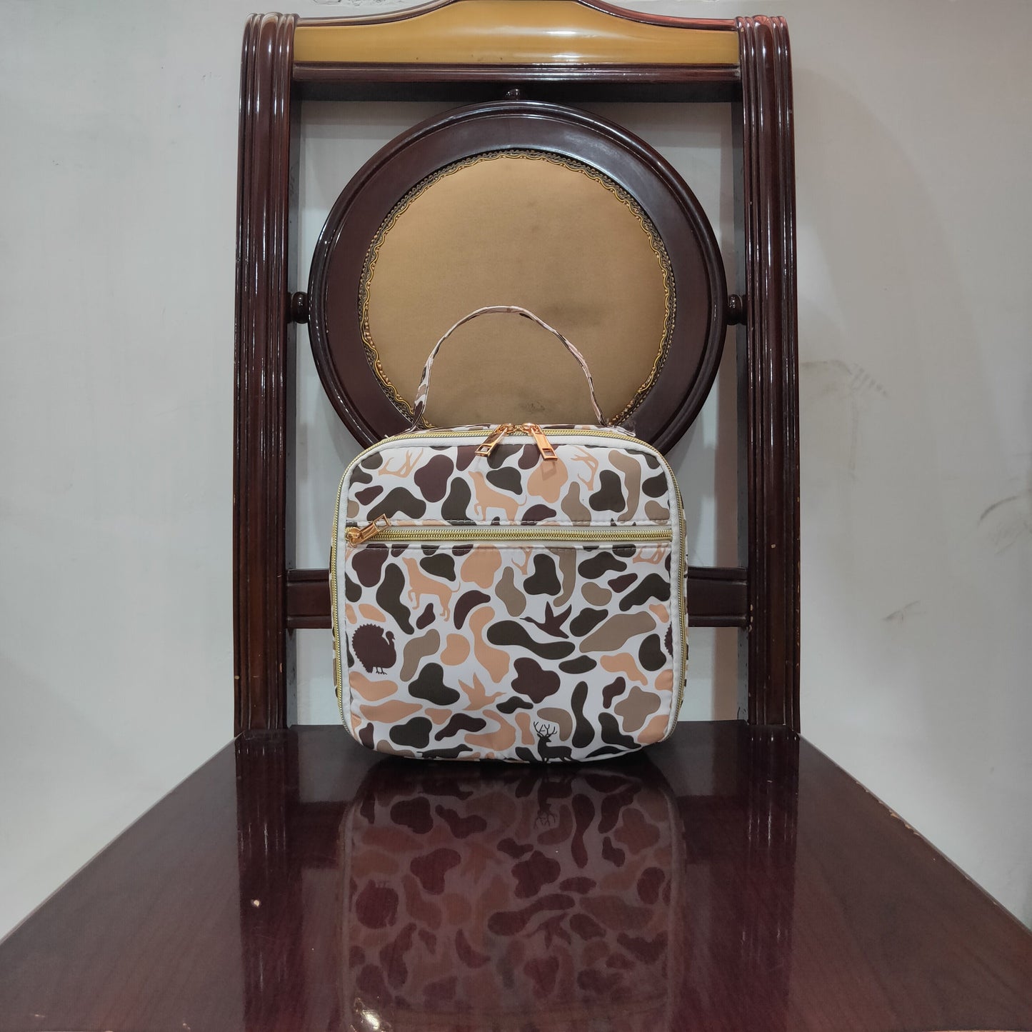 RTS NO MOQ(In Stock ) BA0305 Duck and puppy camouflage lunch bag lunch box bag