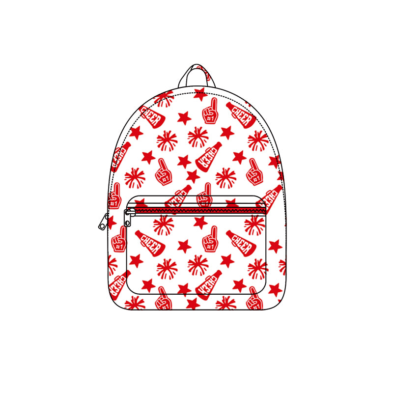 (Pre Order) No moq BA0348 pre-order baby kids cheer red backpack -2025.8.13