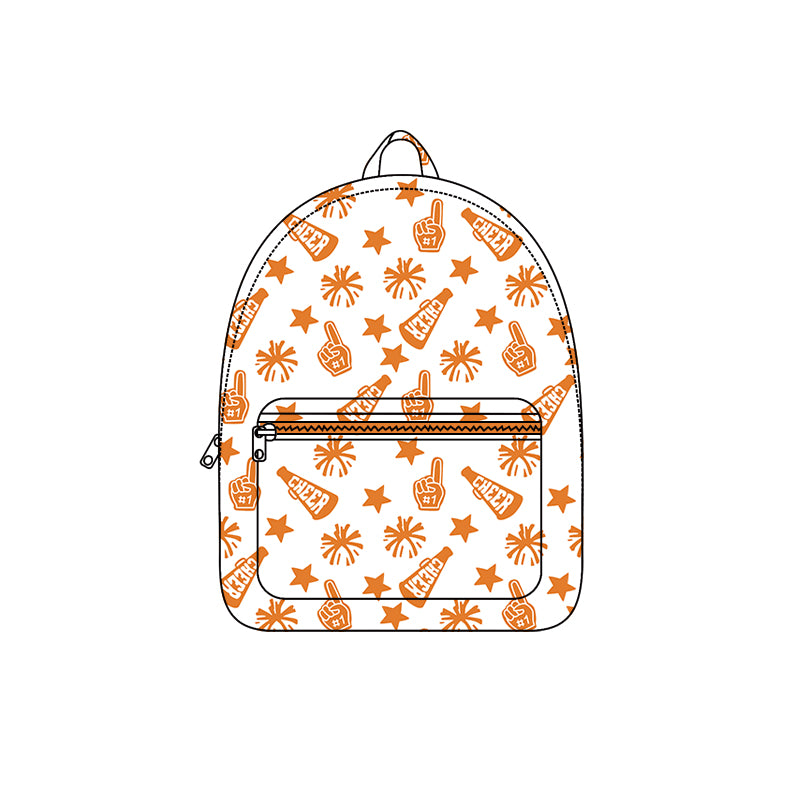 (Pre Order) No moq BA0352 pre-order baby kids cheer orange backpack -2025.8.13