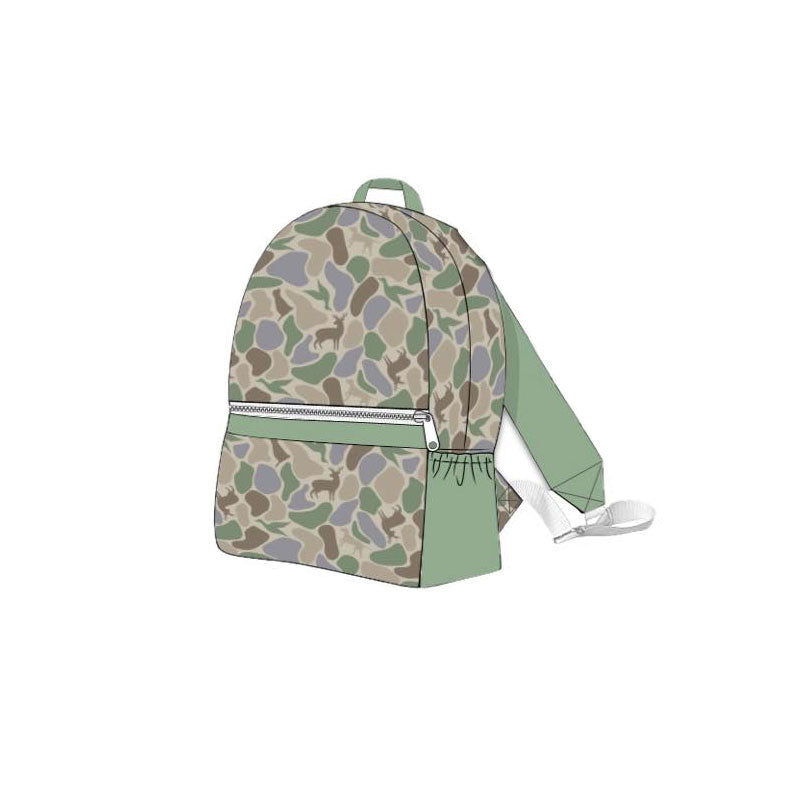(Pre Order) No moq BA0383 pre-order baby kids camouflage backpack -2025.11.6