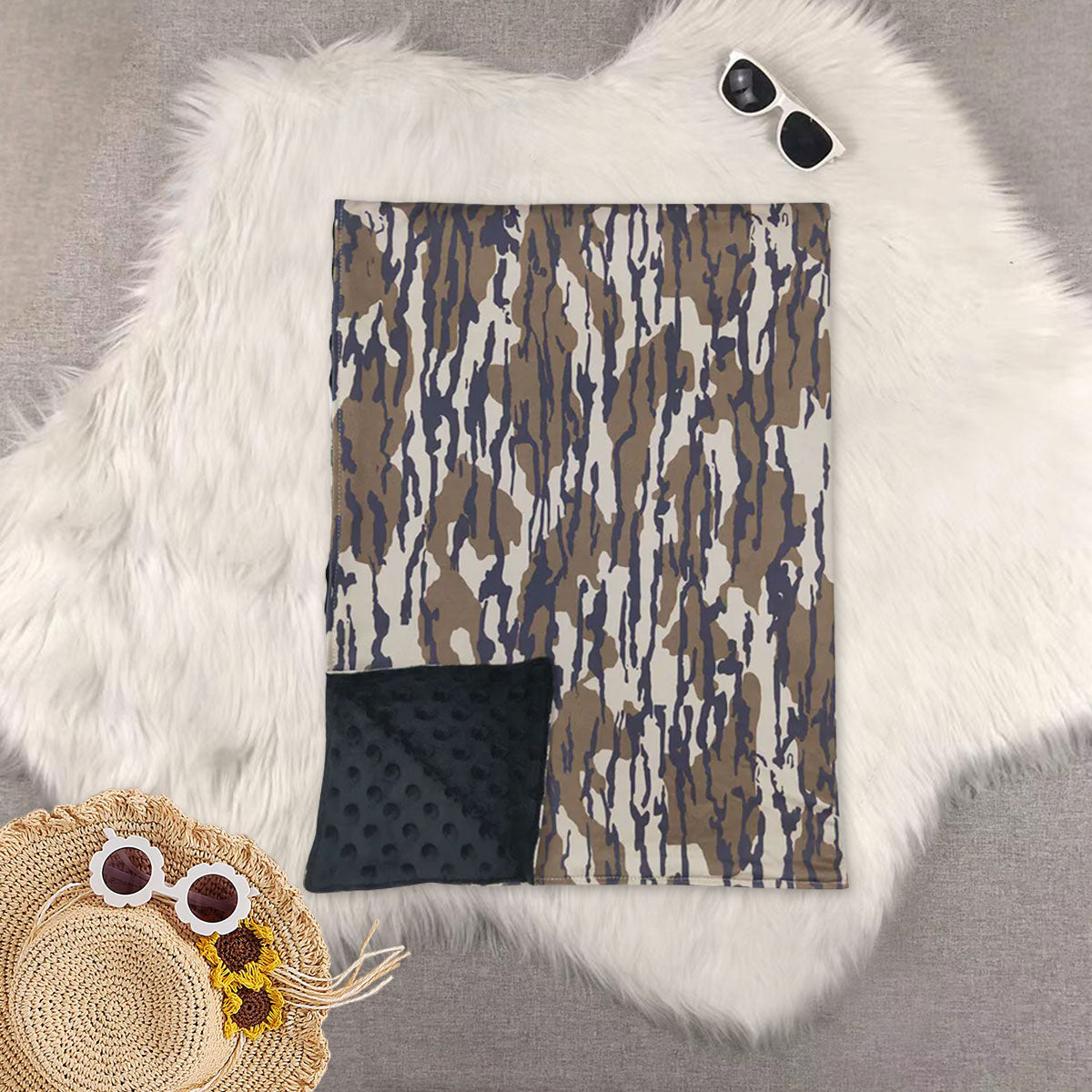 RTS NO MOQ Sibling baby kids Summer duck camouflage baby blankets