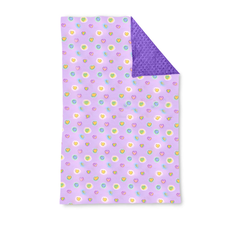 (Pre Order) No moq BL0235 pre-order baby kids love purple summer newborn blanket-25.11.21