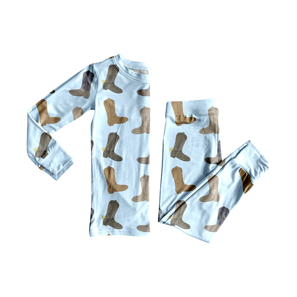 (Pre Order) No moq BLP1298 Pre-order baby boy clothes boot long sleeve pants sets-2025.9.20