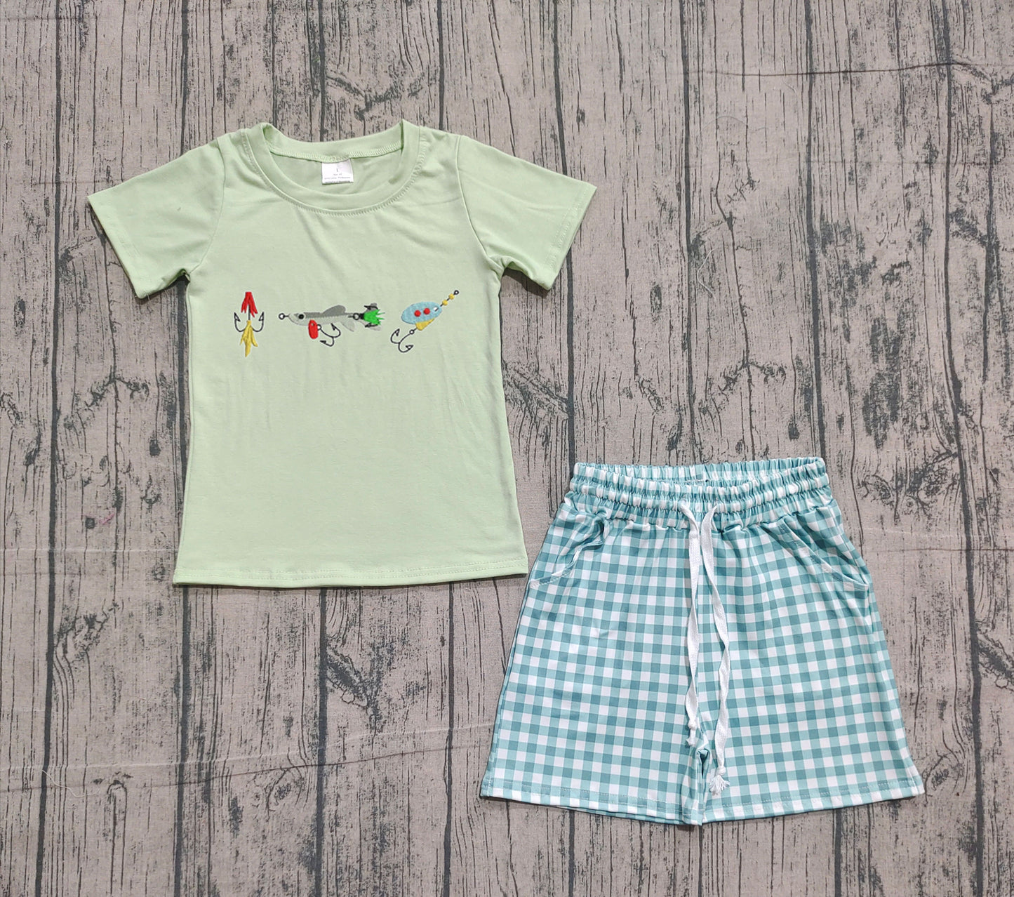 (Pre Order) No moq BSSO1621 Pre-order baby boy clothes short sleeve shorts sets-2025.10.24