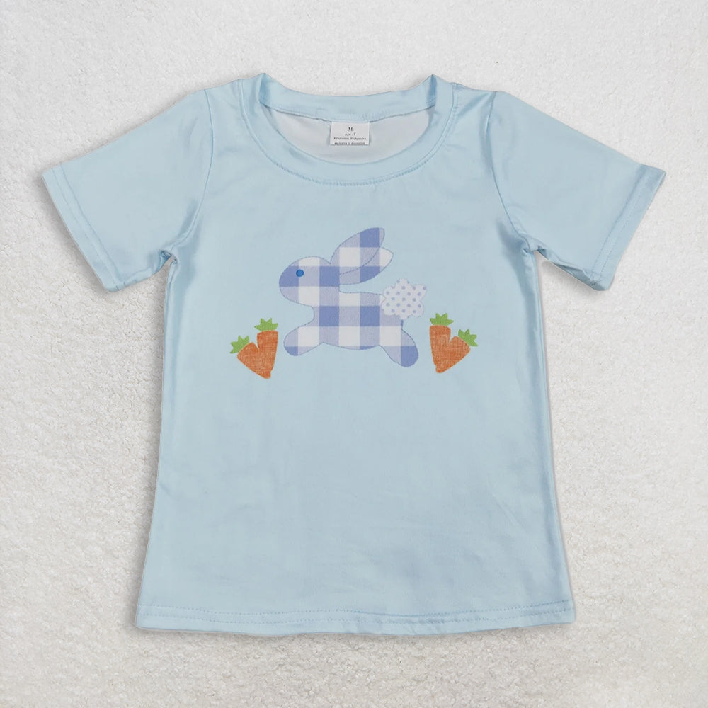 RTS NO MOQ Sibling baby girl boy clothes easter Sheep Cross Pink Short-Sleeve Tops