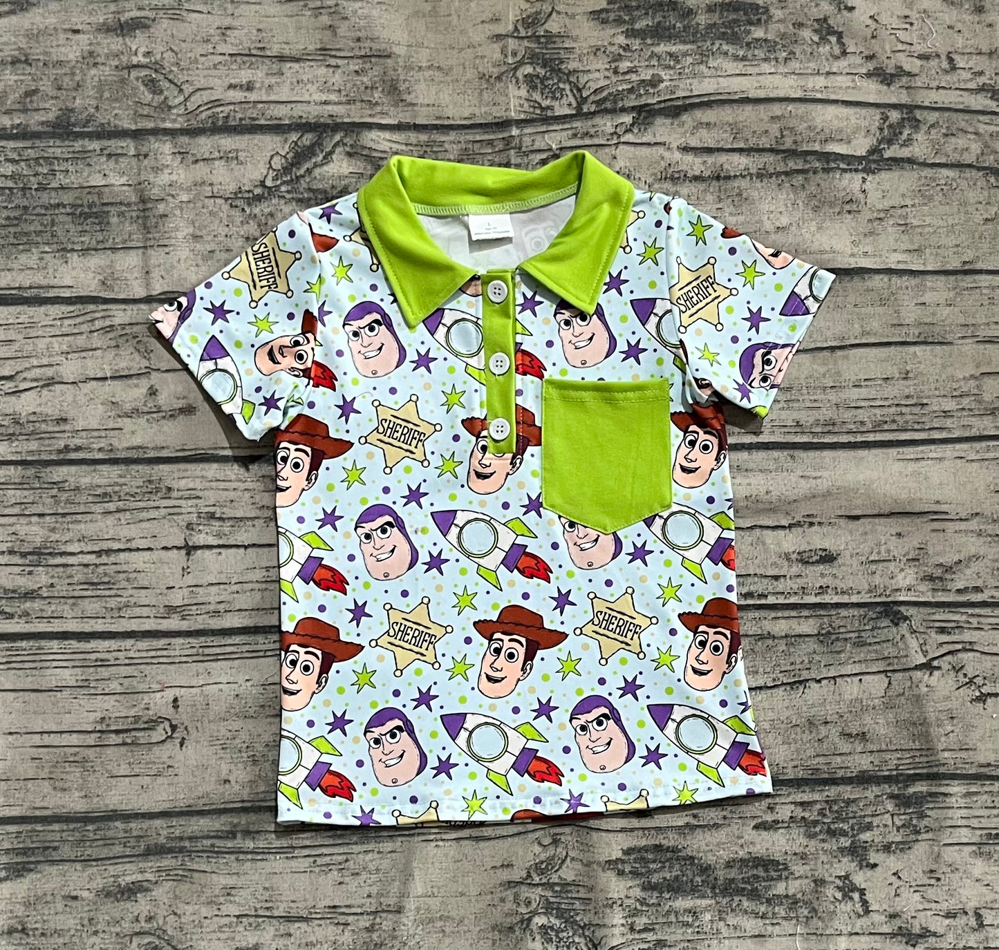 No moq BT1195 pre-order toddler boys clothes cartoon short Sleeve Top 2025.4.22