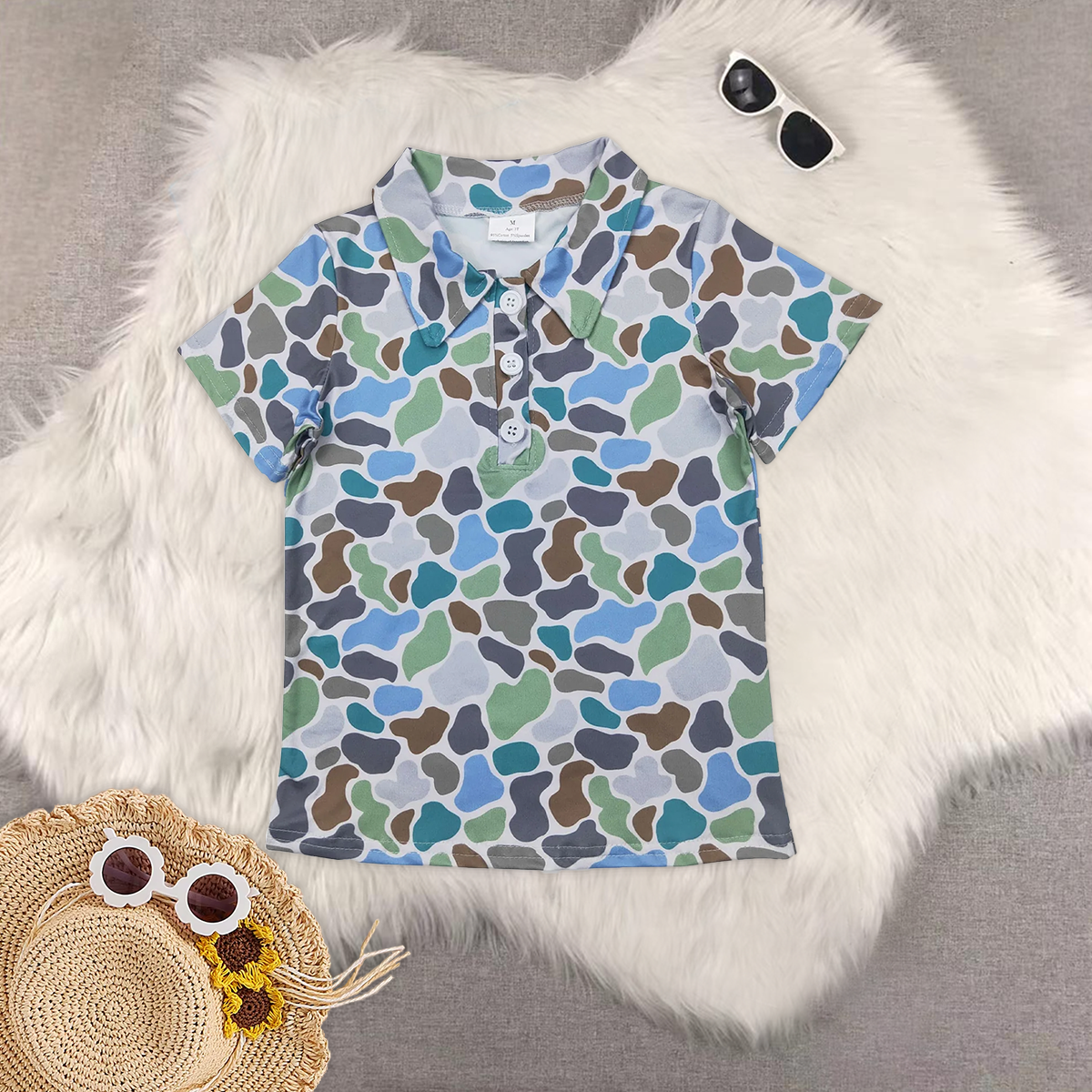 RTS NO MOQ baby boys clothes duck Short Sleeve Suit & Top and shorts