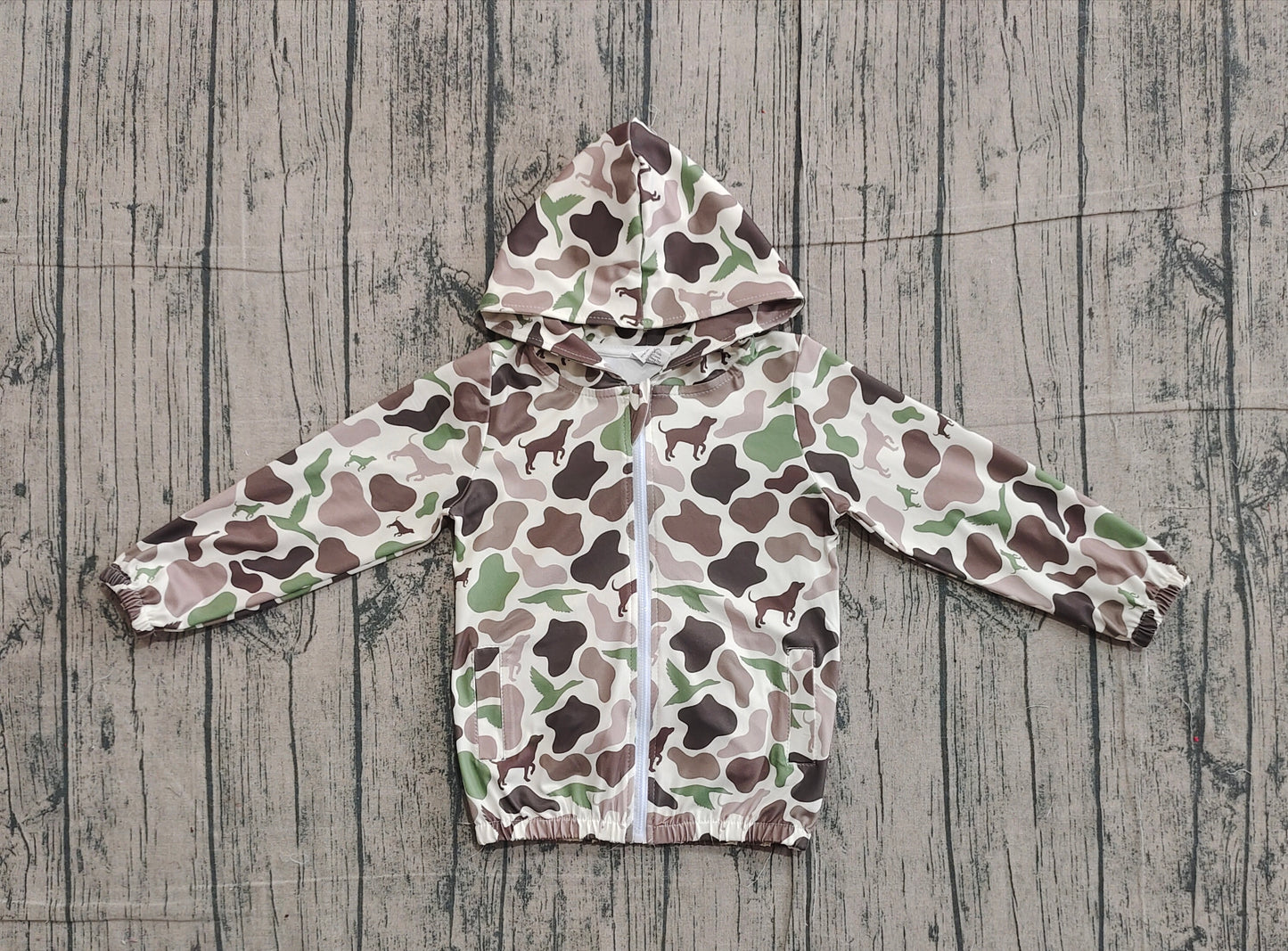 (Pre Order) No moq BT1343 pre-order toddler boy clothes camouflage hooded long Sleeve Top -2025.11.20
