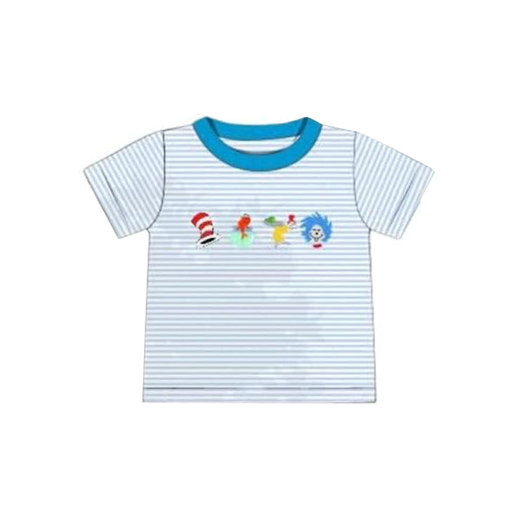(Pre Order) No moq BT1439 pre-order toddler boy clothes dr seuss short Sleeve Top -2025.10.21