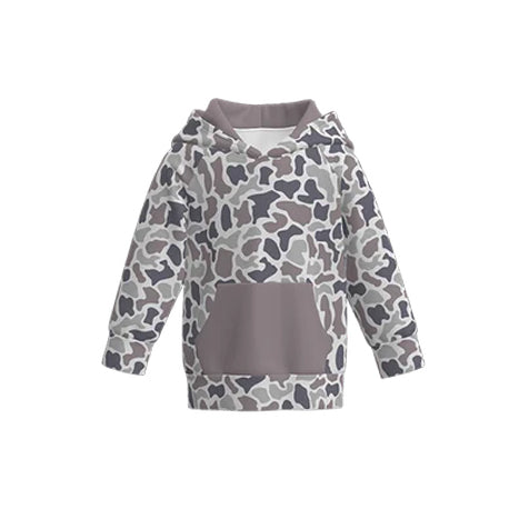 (Pre Order) No moq BT1469 pre-order toddler boy clothes camouflage hooded long Sleeve Top -2025.10.24