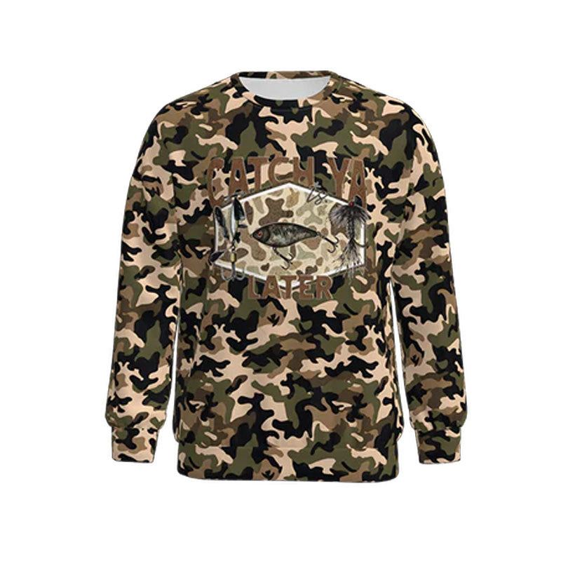 (Pre Order) No moq BT1476 Pre-order adult men clothes summer camouflage long sleeve top-25.10.24