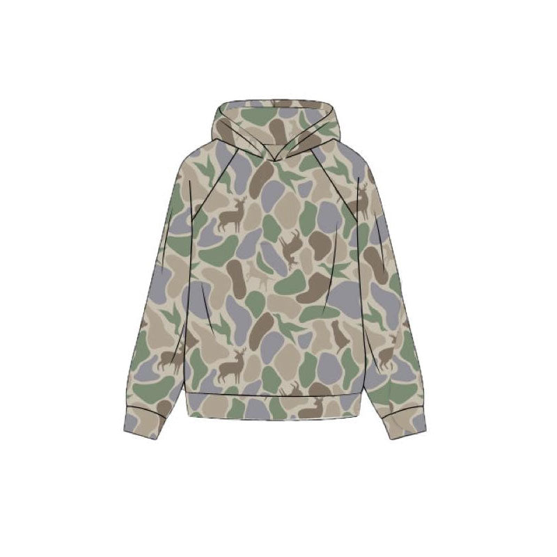 (Pre Order) No moq BT1523 pre-order toddler boy clothes camouflage hooded long Sleeve Top -2025.11.6