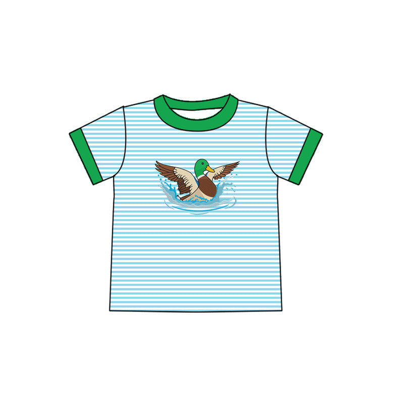 (Pre Order) No moq BT1538 pre-order toddler boy clothes duck short Sleeve Top -2025.11.7