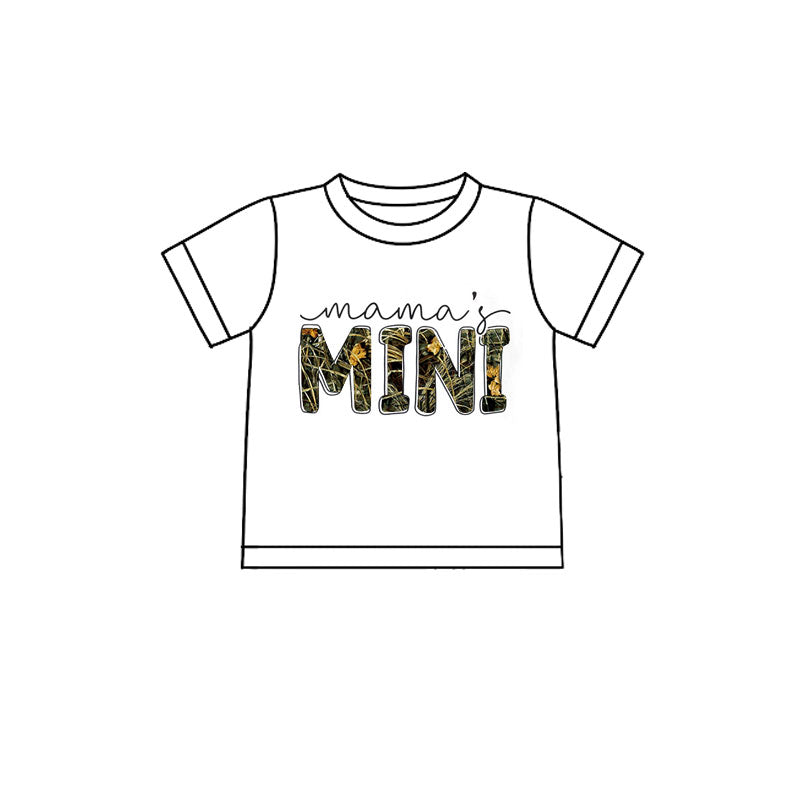 (Pre Order) No moq BT1540 pre-order toddler boy clothes MINI short Sleeve Top -2025.11.7