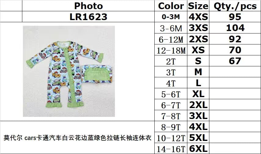 RTS NO MOQ ETA 5/7days arrived Toy Truck Long Sleeve Romper
