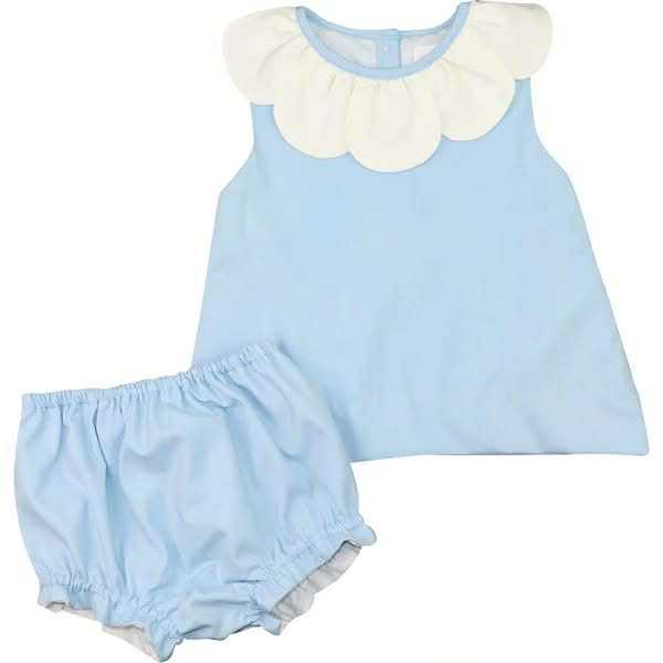 no moq GBO0478 pre-order baby girl clothes blue short sleeve briefs sets-25.6.4