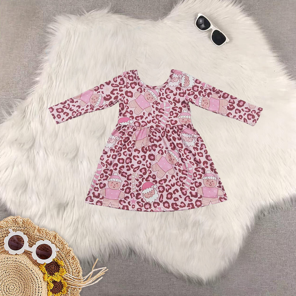 RTS NO MOQ Sibling Baby Girls Christmas Clothes long sleeve dresses