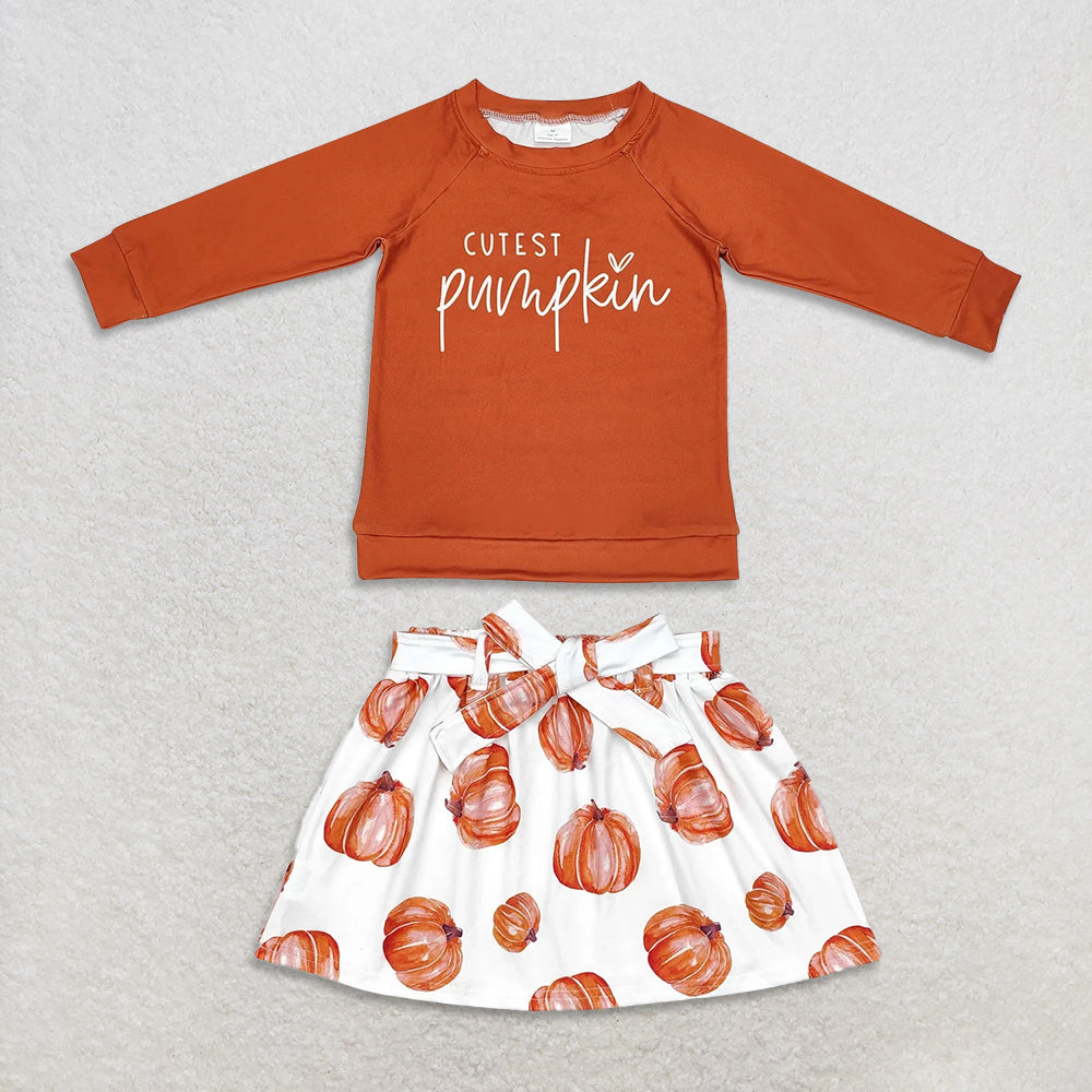 RTS NO MOQ Sibling Baby Girls clothes halloween Long Sleeve Pants Sets and dress