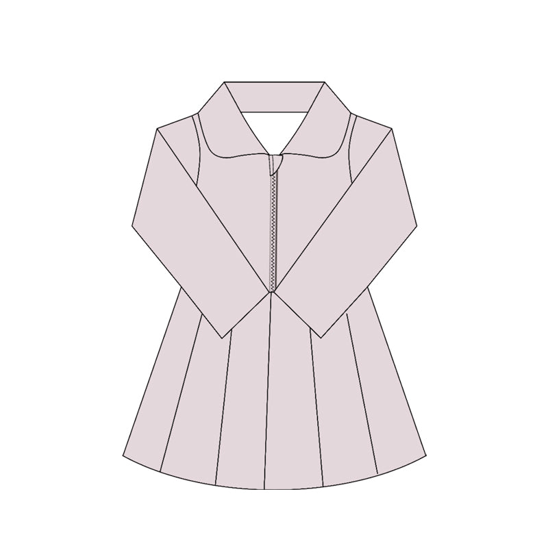 no moq GLD1147 PRE-ORDER baby girl clothes yoga pink sleeveless dress-2025.6.18