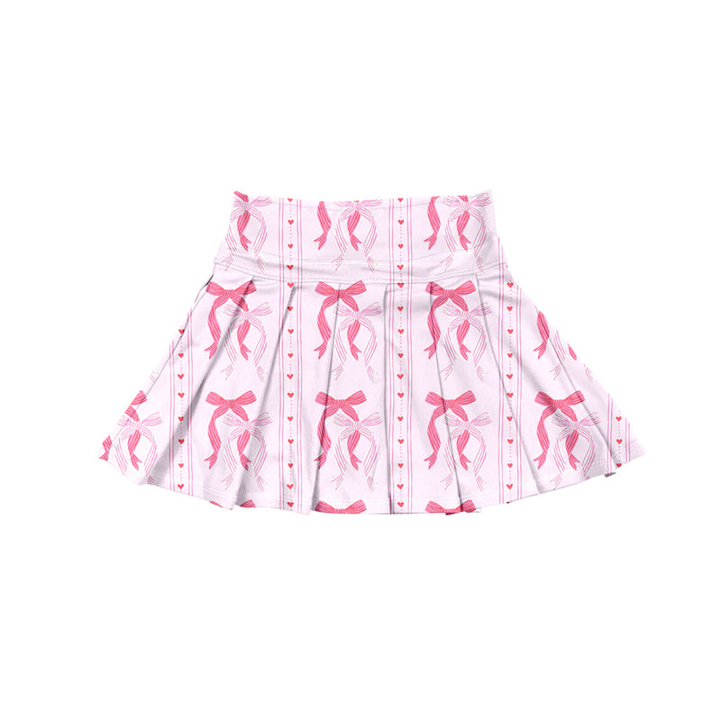 no moq GLK0117 pre-order baby girls clothes yoga bow pink Skirts dress-2025.6.21