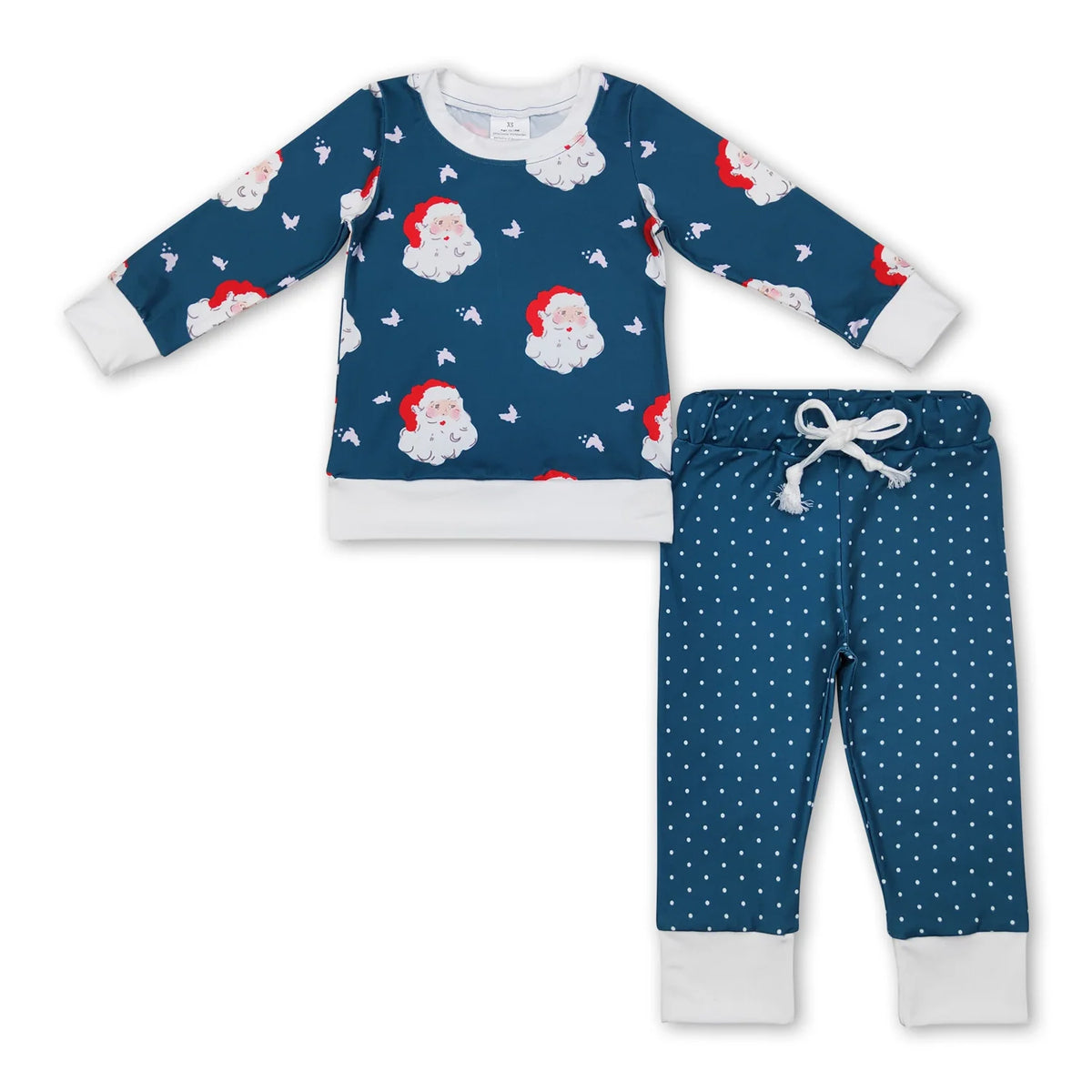 RTS NO MOQ Sibling Baby girl clothes Christmas Long Sleeve Pants Sets