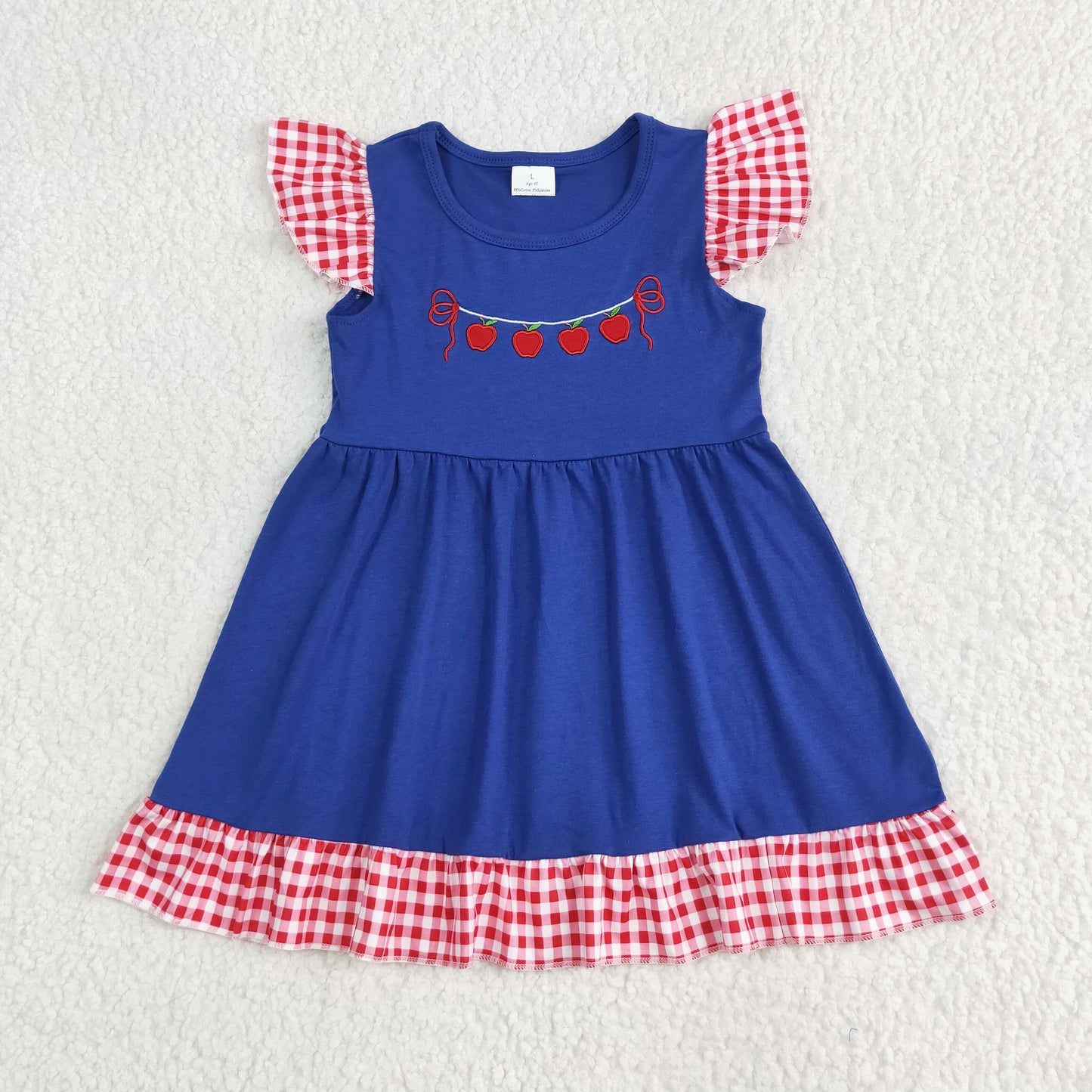 RTS NO MOQ Sibling baby boys girls clothes BACK TO SCHOOL Embroidered Short Sleeve Shorts Sets dress