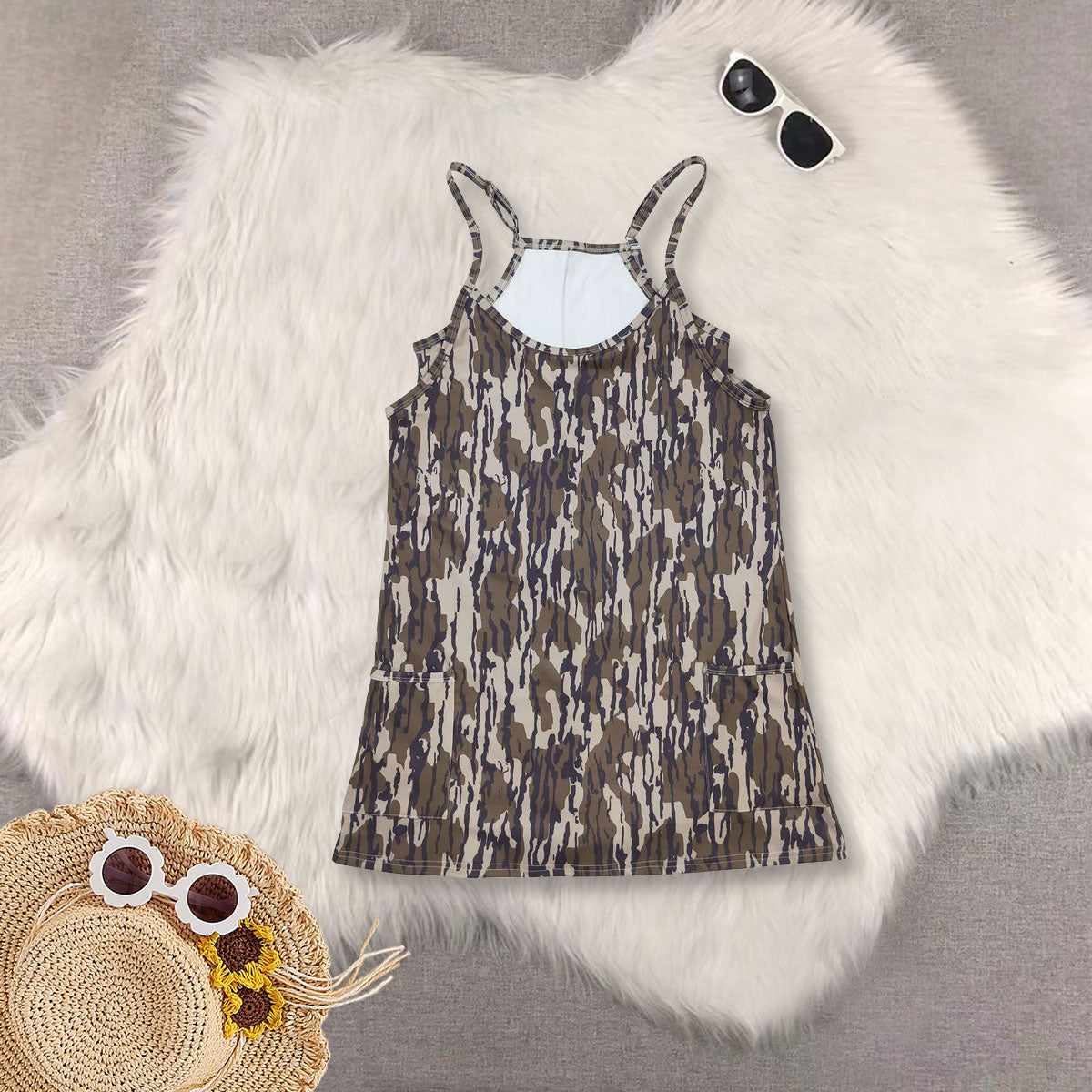 RTS NO MOQ Sibling Adult clothes camouflage yoga dresses