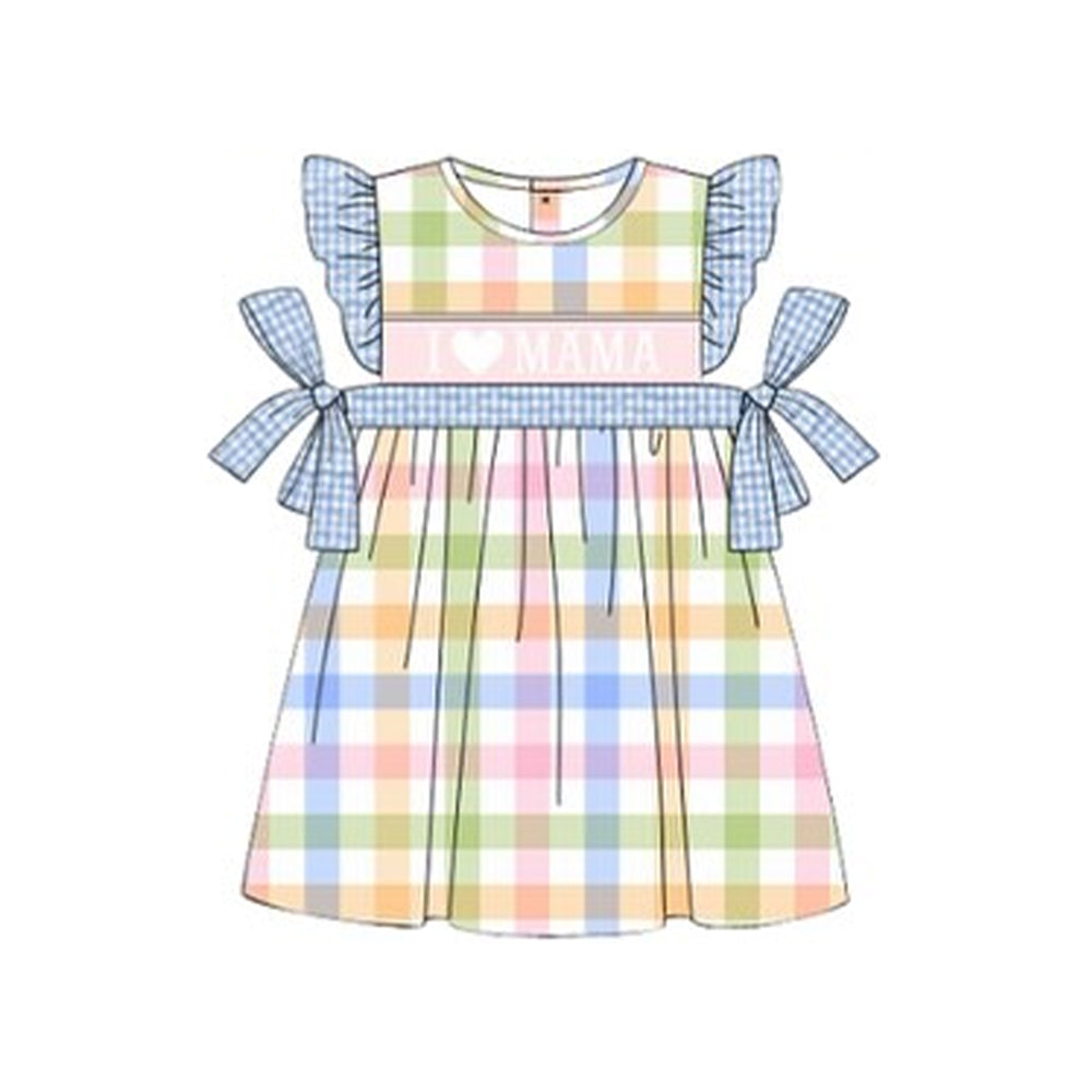(Pre Order) No moq GSD2940 PRE-ORDER baby girl clothes flying sleeve dress-2025.10.21