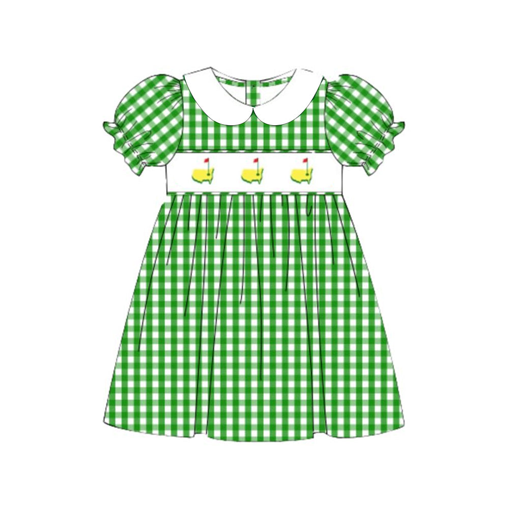 (Pre Order) No moq GSD2998 PRE-ORDER baby girl clothes short sleeve dress-2025.10.30