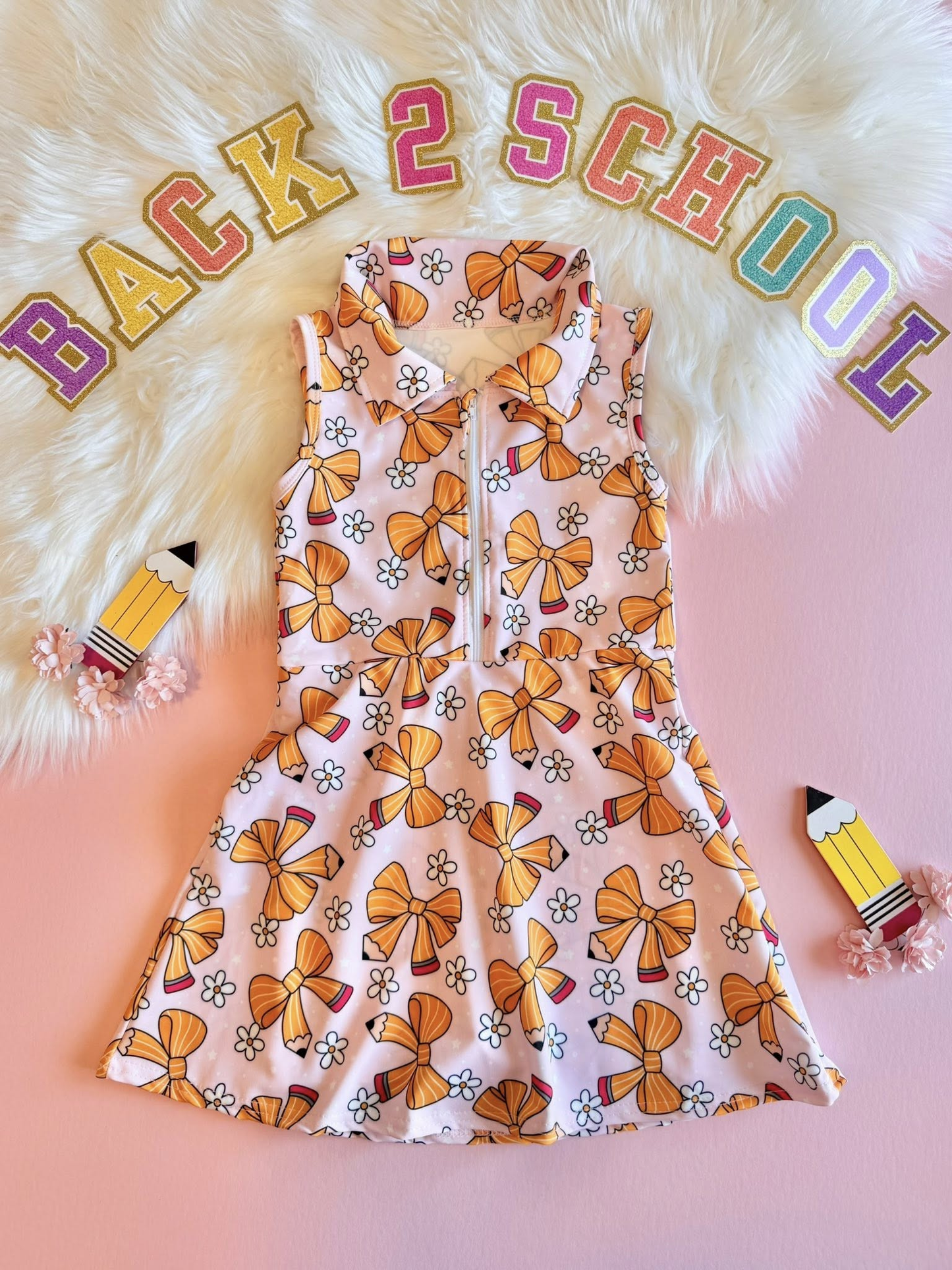 (Pre Order) No moq GSD3037 PRE-ORDER baby girl clothes yoga bow floral sleeveless dress-2025.11.4