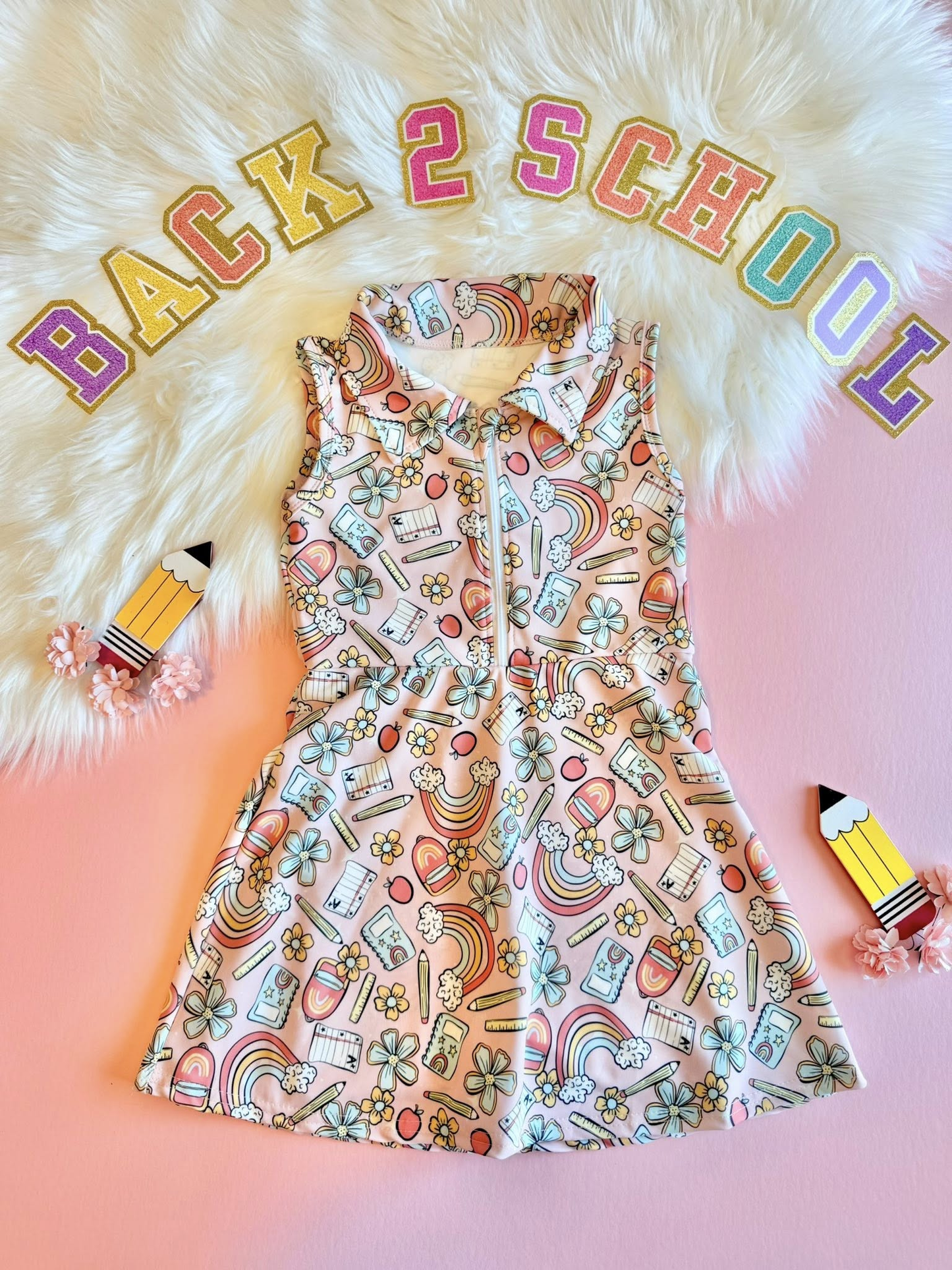 (Pre Order) No moq GSD3038 PRE-ORDER baby girl clothes yoga bow floral sleeveless dress-2025.11.4