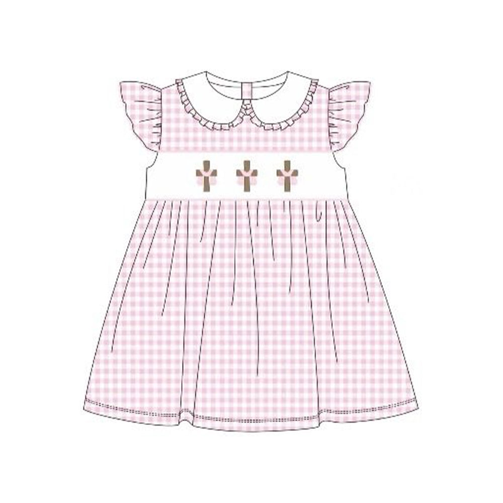 (Pre Order) No moq Pre-order baby girl clothes easter flying sleeve dress-25.12.5