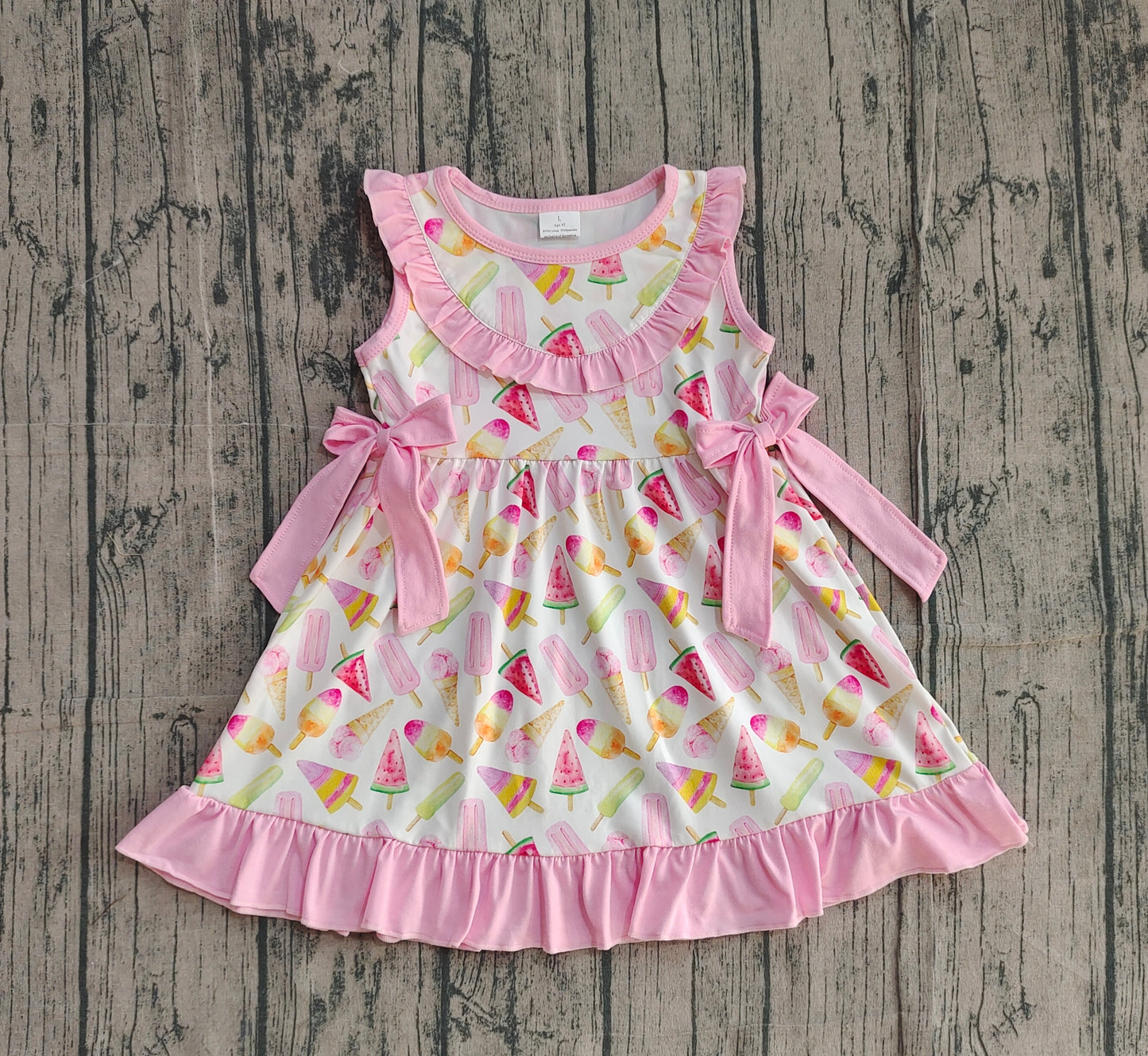 (Pre Order) No moq Pre-order baby girl clothes sleeveless dress-25.12.29