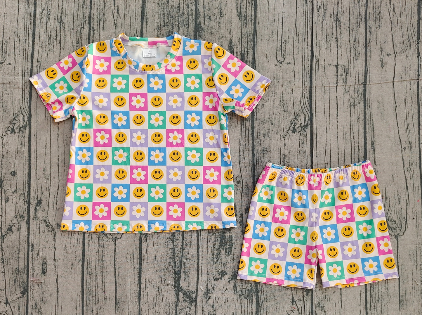 (Pre Order) No moq GSSO2864 Pre-order baby girl clothes floral short sleeve shorts sets-2025.11.29