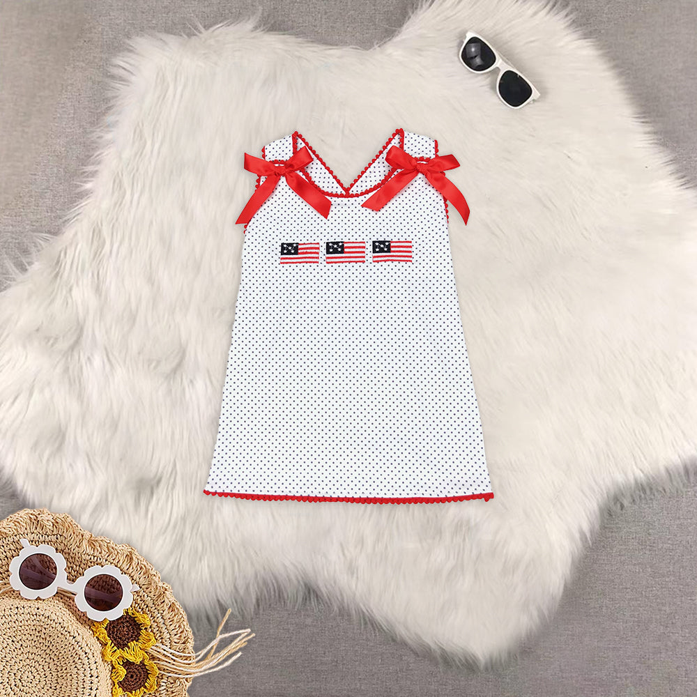 RTS NO MOQ Girls Boys cheers 4th of july short sleeve Clothes Sets and top and shorts