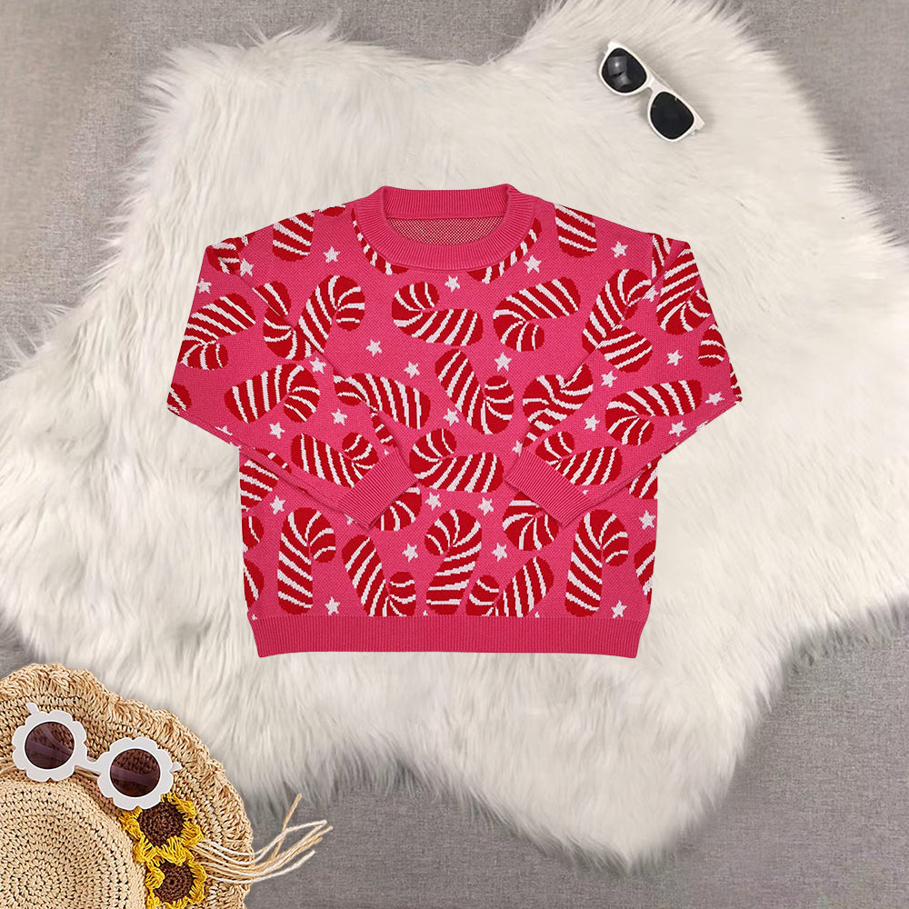 RTS NO MOQ Sibling baby girl boys clothes sweater cardigan christmas sweater red blue green christmas