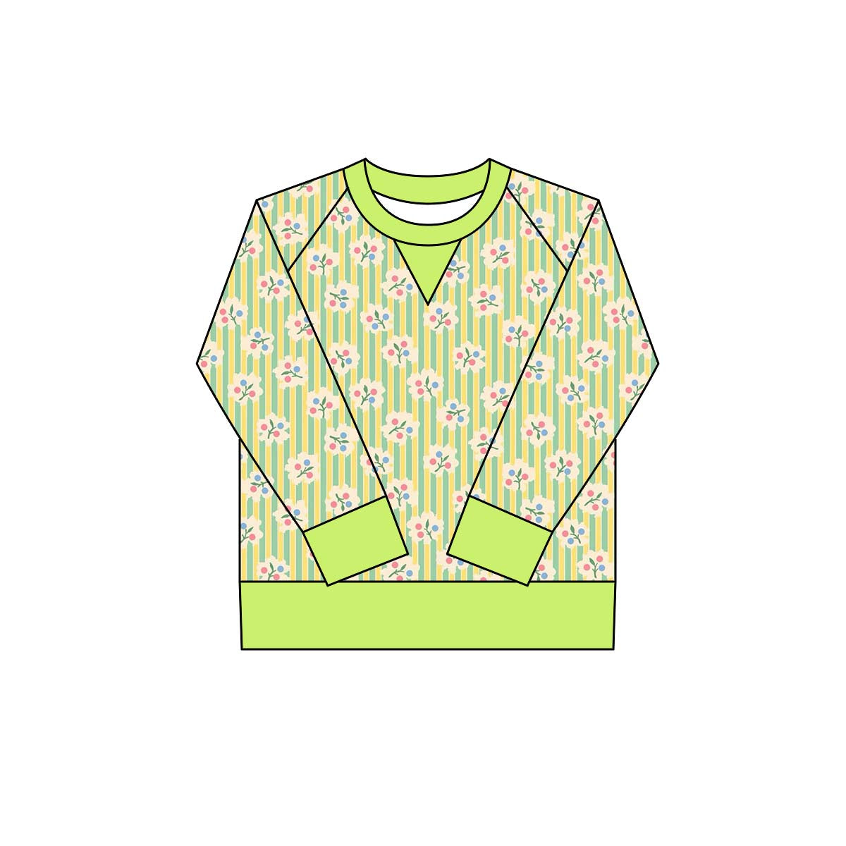 (Pre Order) No moq GT1293 pre-order toddler girl clothes yoga floral long Sleeve Top -2025.9.30