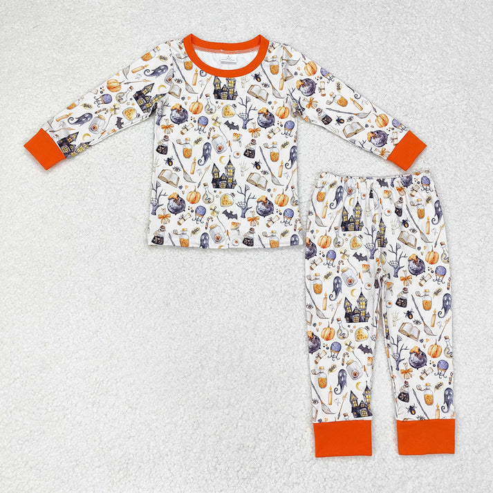 RTS NO MOQ Halloween Magic Sibling Pajamas match both pajamas