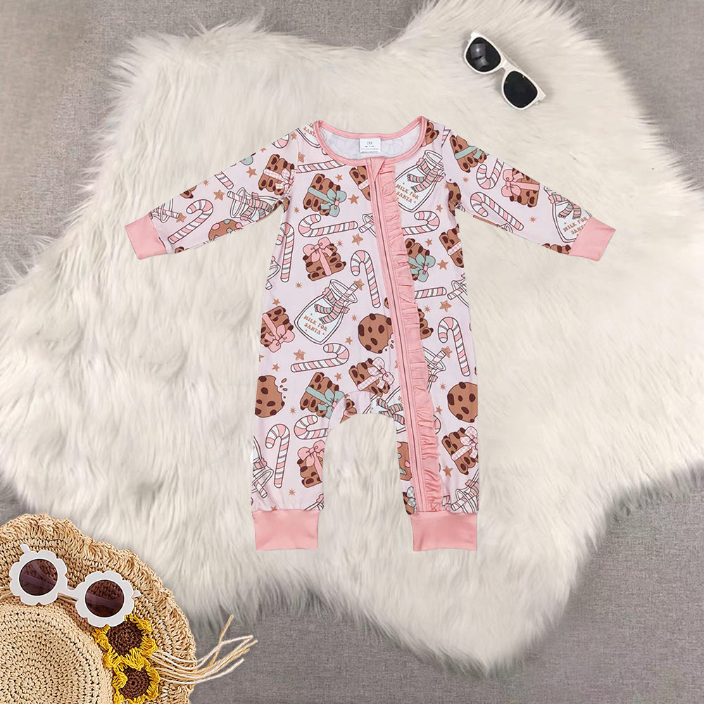 RTS NO MOQ Sibling Baby girls clothes Christmas long-sleeved trousers suit & romper