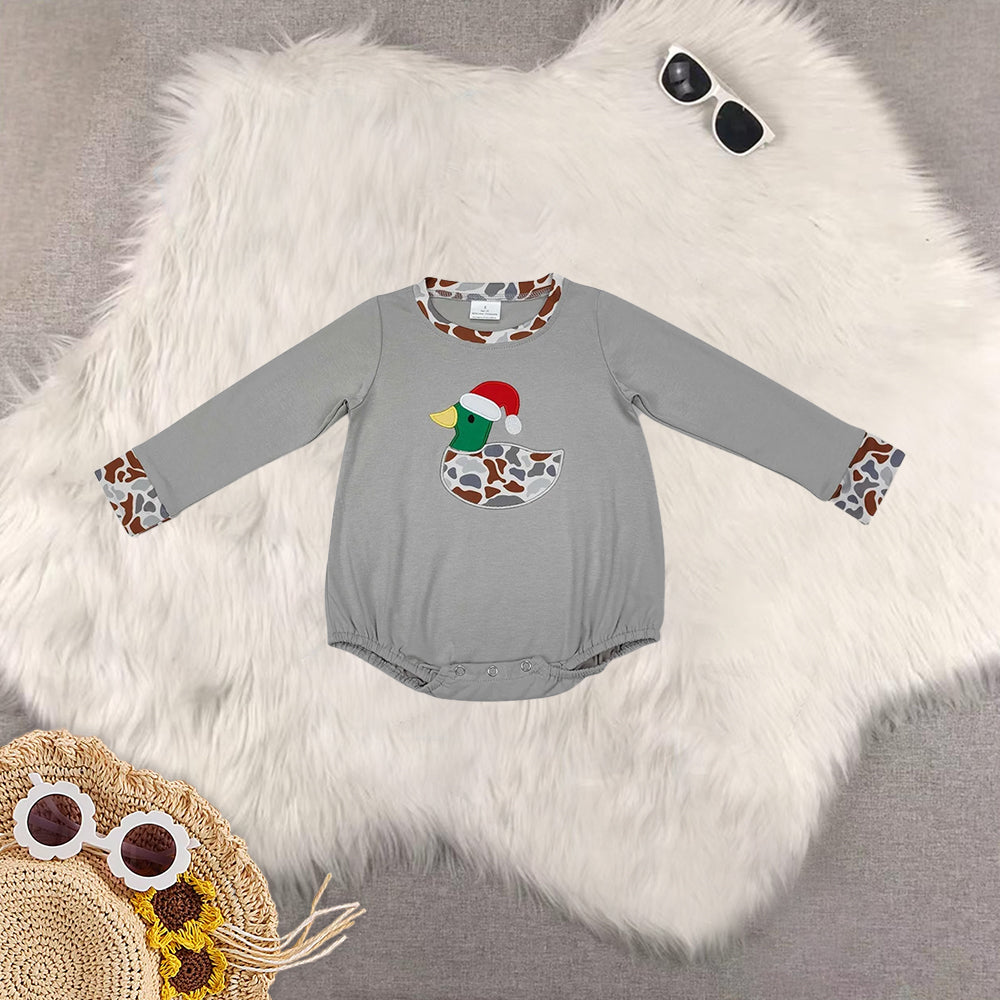 RTS Sibling Baby Boys clothes embroidery Camo Duck Sibling Brother Clothes Sets and pant sets and rompers