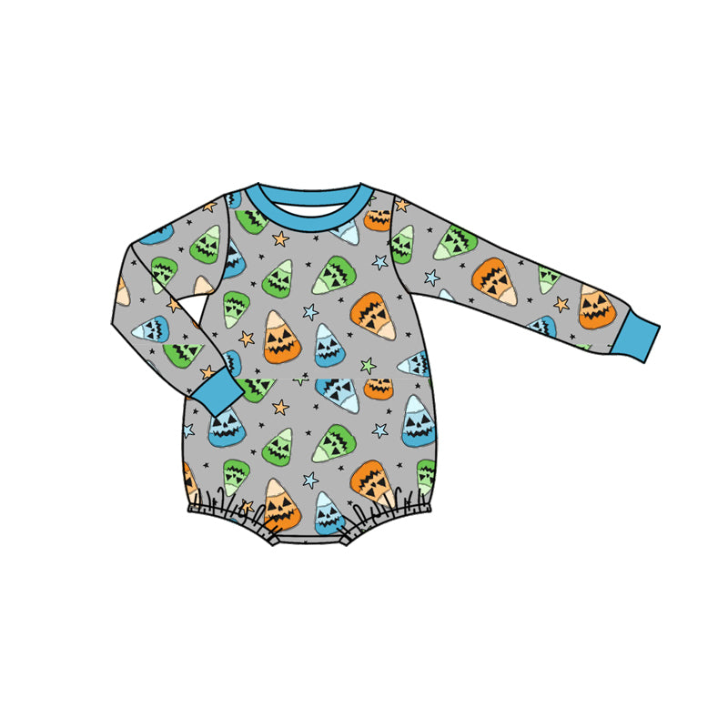 (Pre Order) No moq LR2446 pre-order baby boy clothes halloween long sleeve romper-2025.7.16